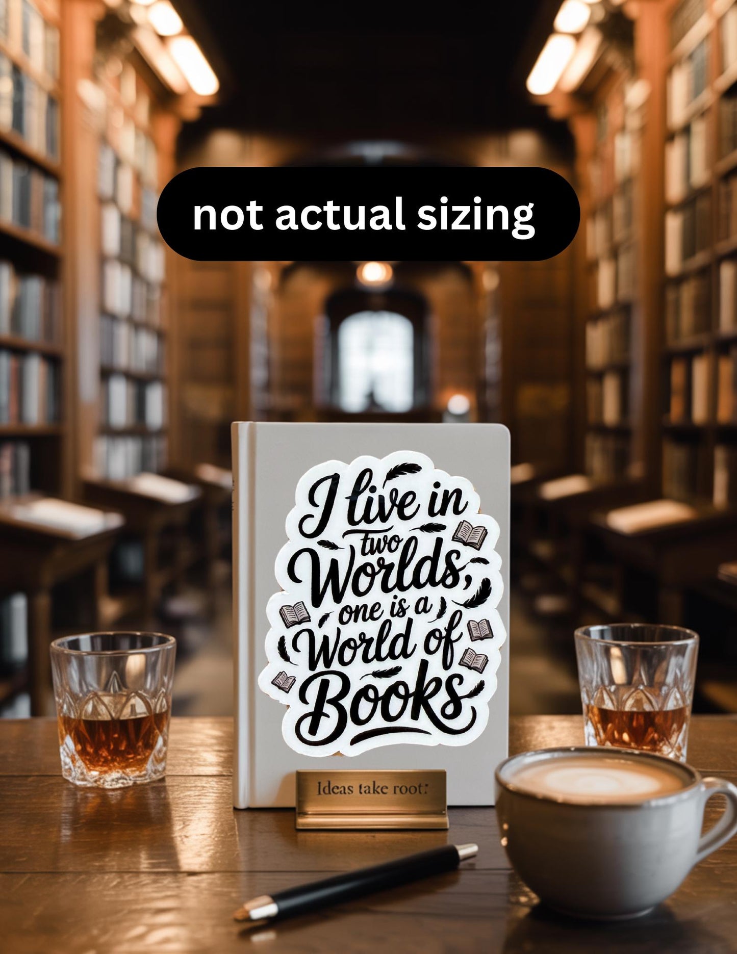 Gilmore Girls bookish sticker for Kindle laptop water bottle by The Sticker Era