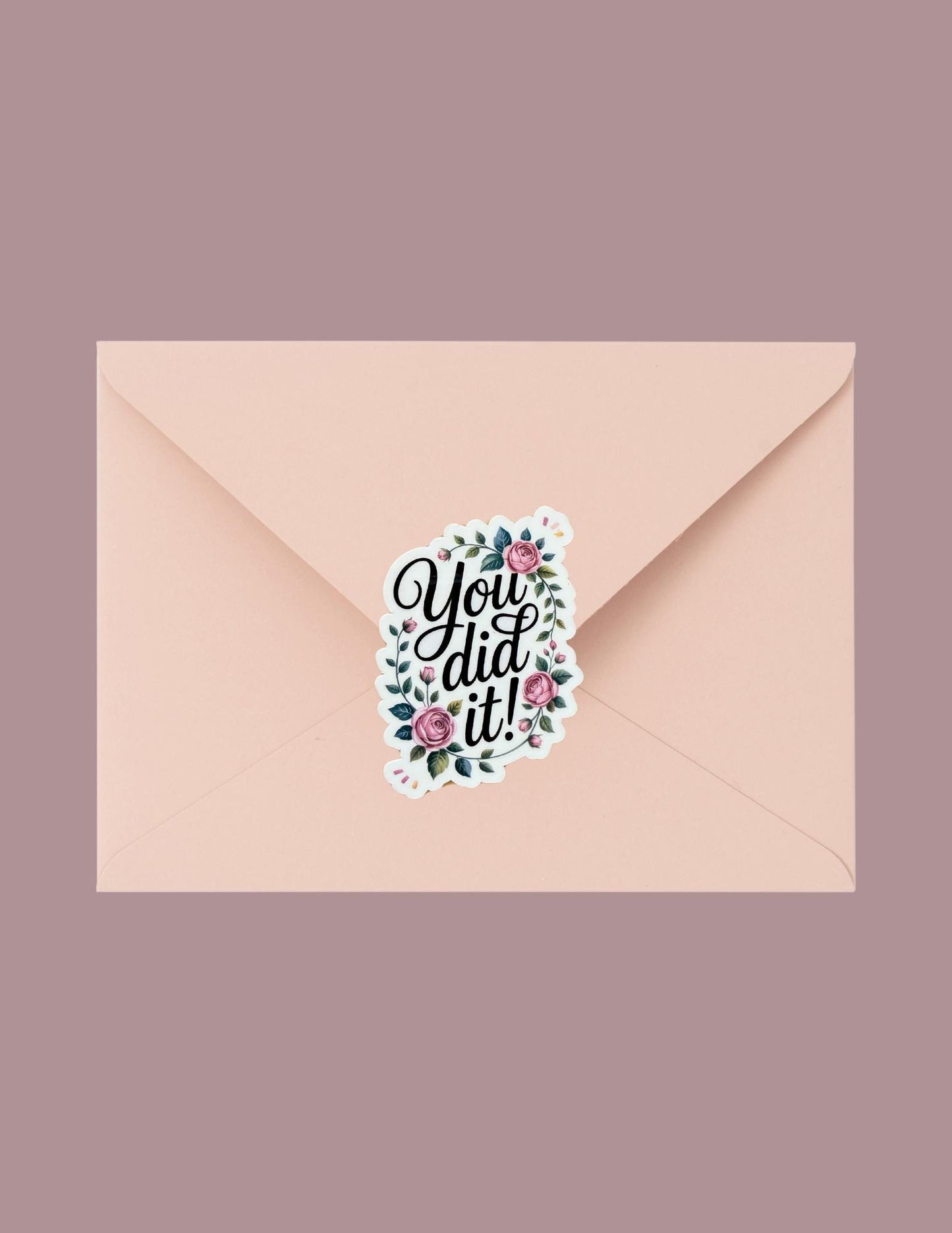 You Did It Sticker – Motivational Vinyl Decal for Planners, Journals, Laptops & Celebratory Gifts - The Sticker Era