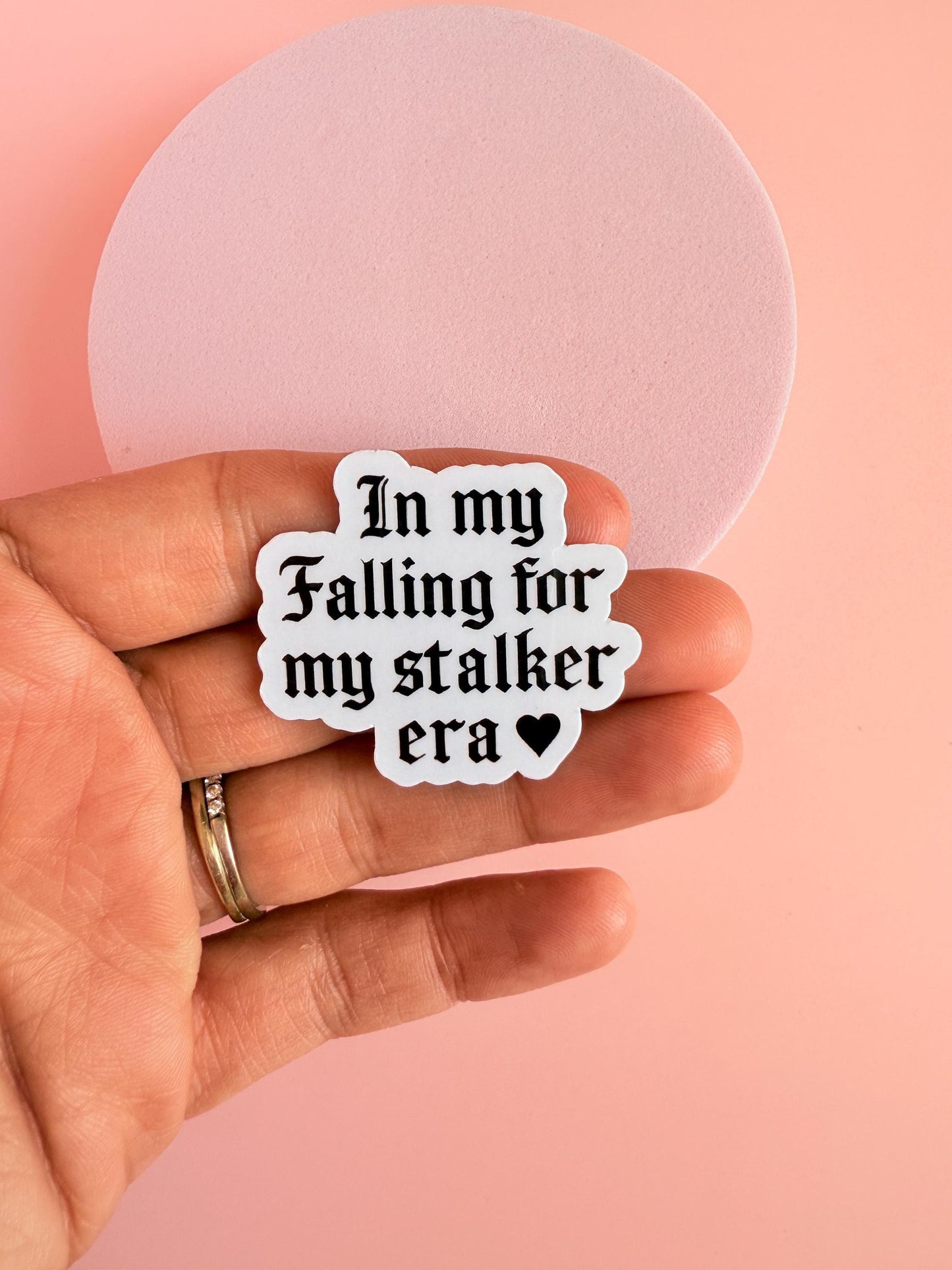 Stalker Era Bookish Sticker – Dark Romance Villain Era Vinyl Decal | Spicy Romance Sticker for Kindle, Journal, Tumbler| gift for her| - The Sticker Era