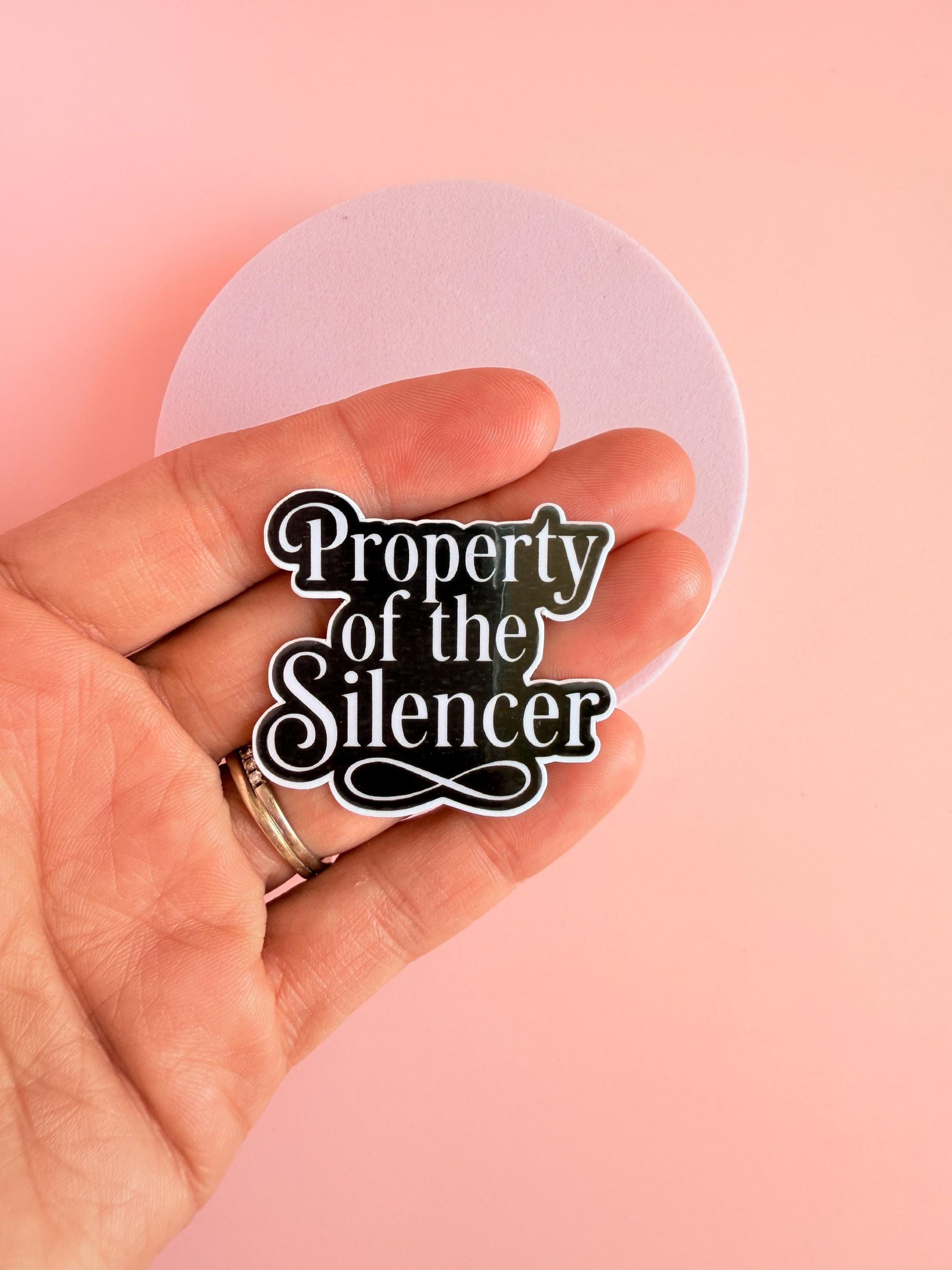 Protector Romance Sticker – Dark Vinyl Silhouette Art | Villain Era Sticker for Bookish Readers, Journals, Tumblers, Kindles - The Sticker Era