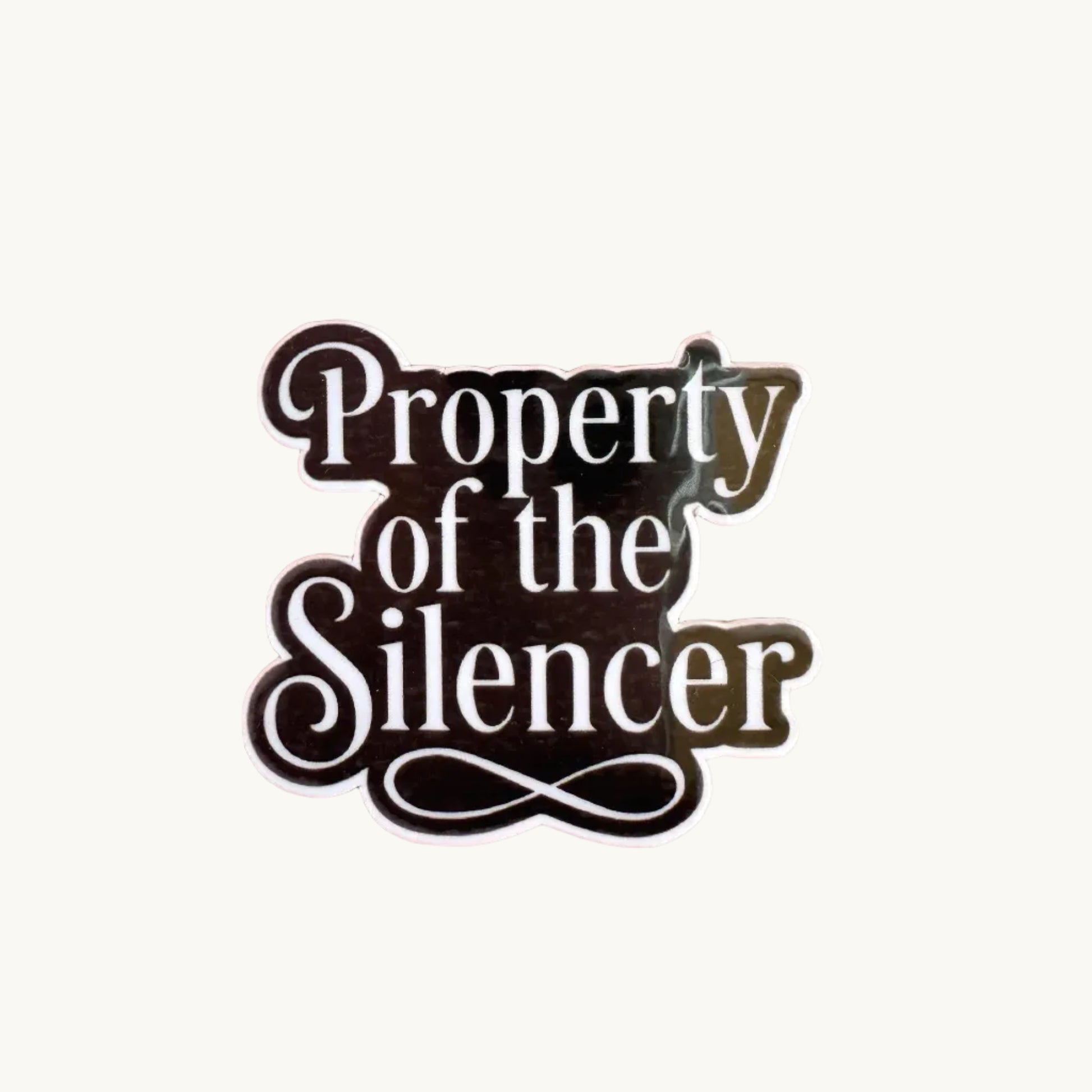 Protector Romance Sticker – Dark Vinyl Silhouette Art | Villain Era Sticker for Bookish Readers, Journals, Tumblers, Kindles - The Sticker Era