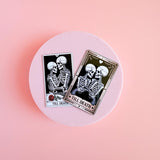 Till Death Tarot Sticker Set | Gothic Skeleton Couple Dark Romance Vinyl Decals by The Sticker Era
