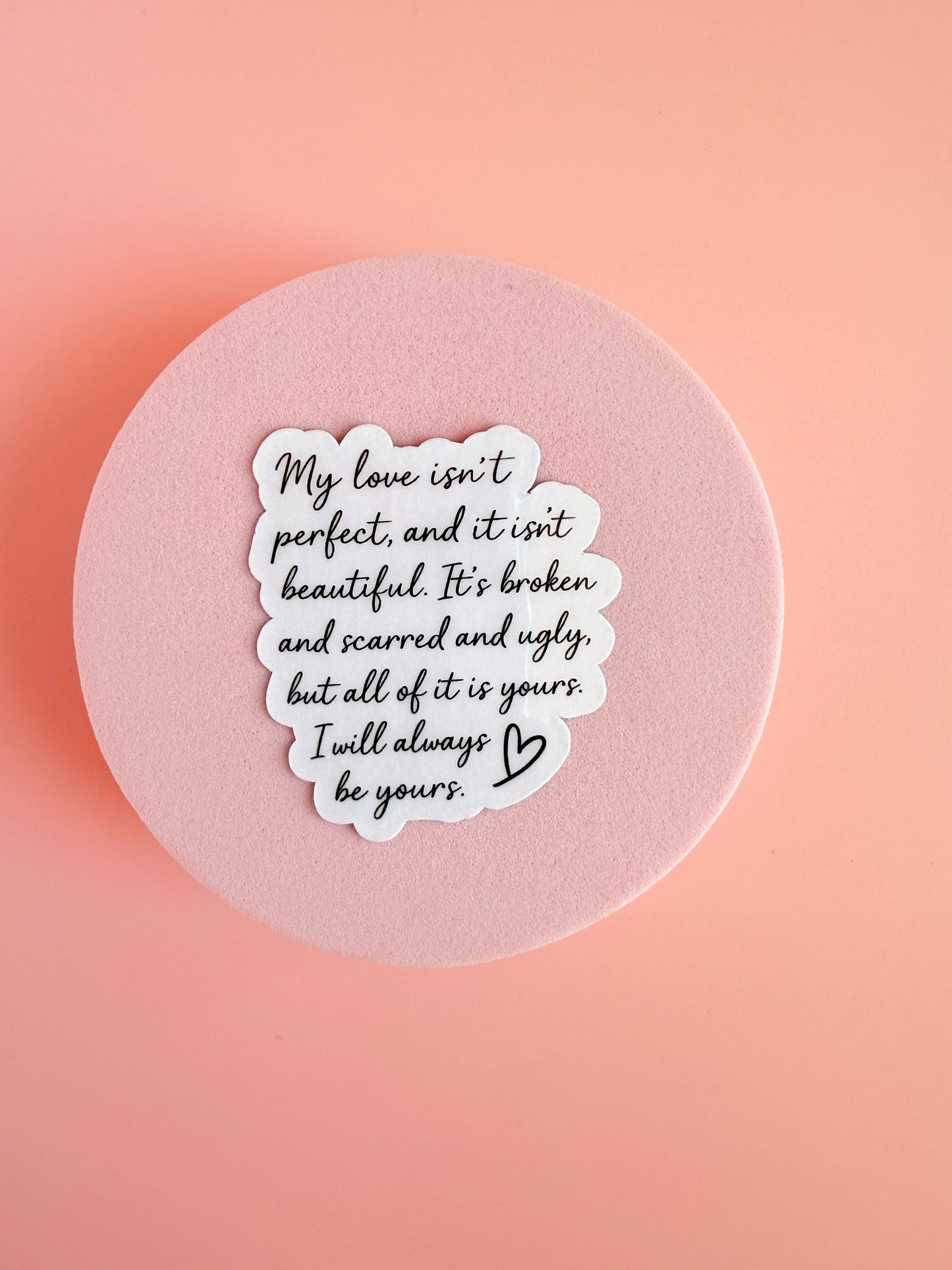 Under Your Scars Sticker – Dark Romance Book Quote Vinyl Decal | Emotional Kindle Sticker for Bookish Journals & Gifts | stalker stickers - The Sticker Era