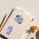 Book Hoarder Sticker | Book Stack Vinyl Decal by The Sticker Era