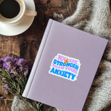 "You Are Stronger Than Your Anxiety" Sticker | Mental Health Motivation Vinyl Decal by The Sticker Era