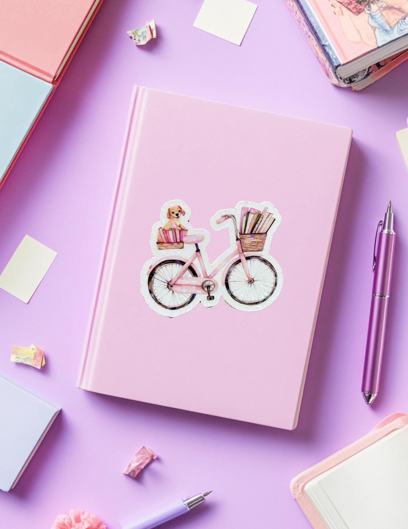 Charming Bicycle Vinyl Decal – Cute Vinyl Sticker for Journals & Laptops - The Sticker Era