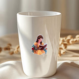 Tattooed Princess Reading Sticker – Bookish Vinyl Decal by The Sticker Era