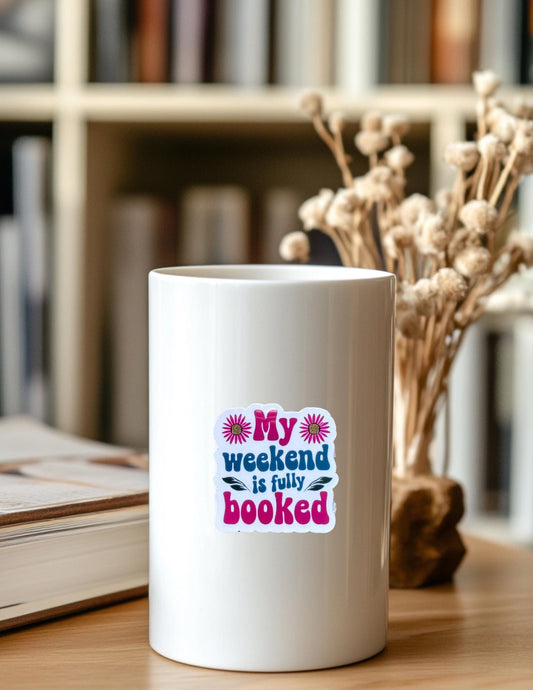 Bookworm Humor Vinyl Sticker – Funny Literary Decal for Book Lovers & Journals - The Sticker Era