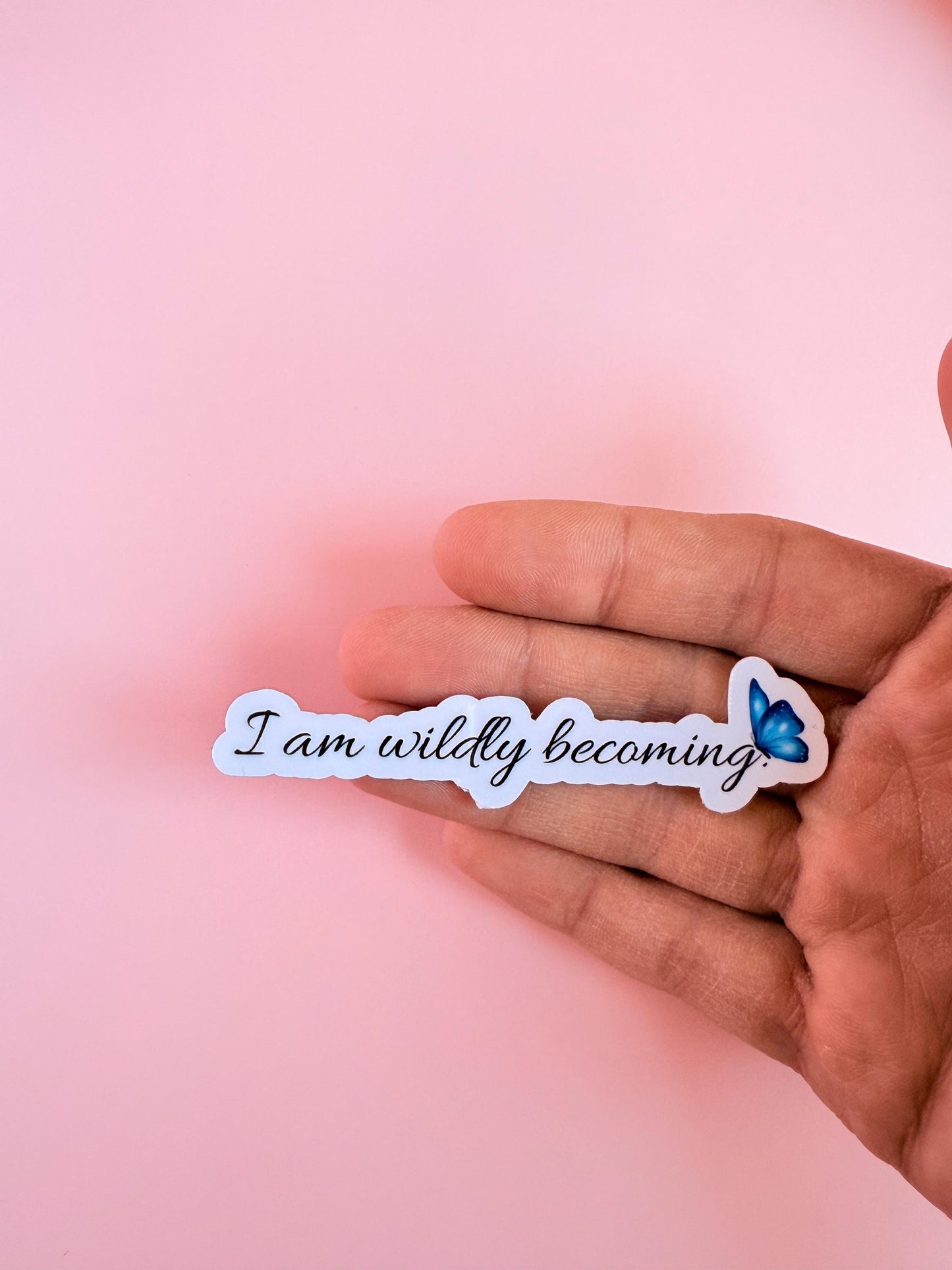 Inspirational Vinyl Sticker – "I Am Vitally Becoming" Motivational Decal for Journals - The Sticker Era