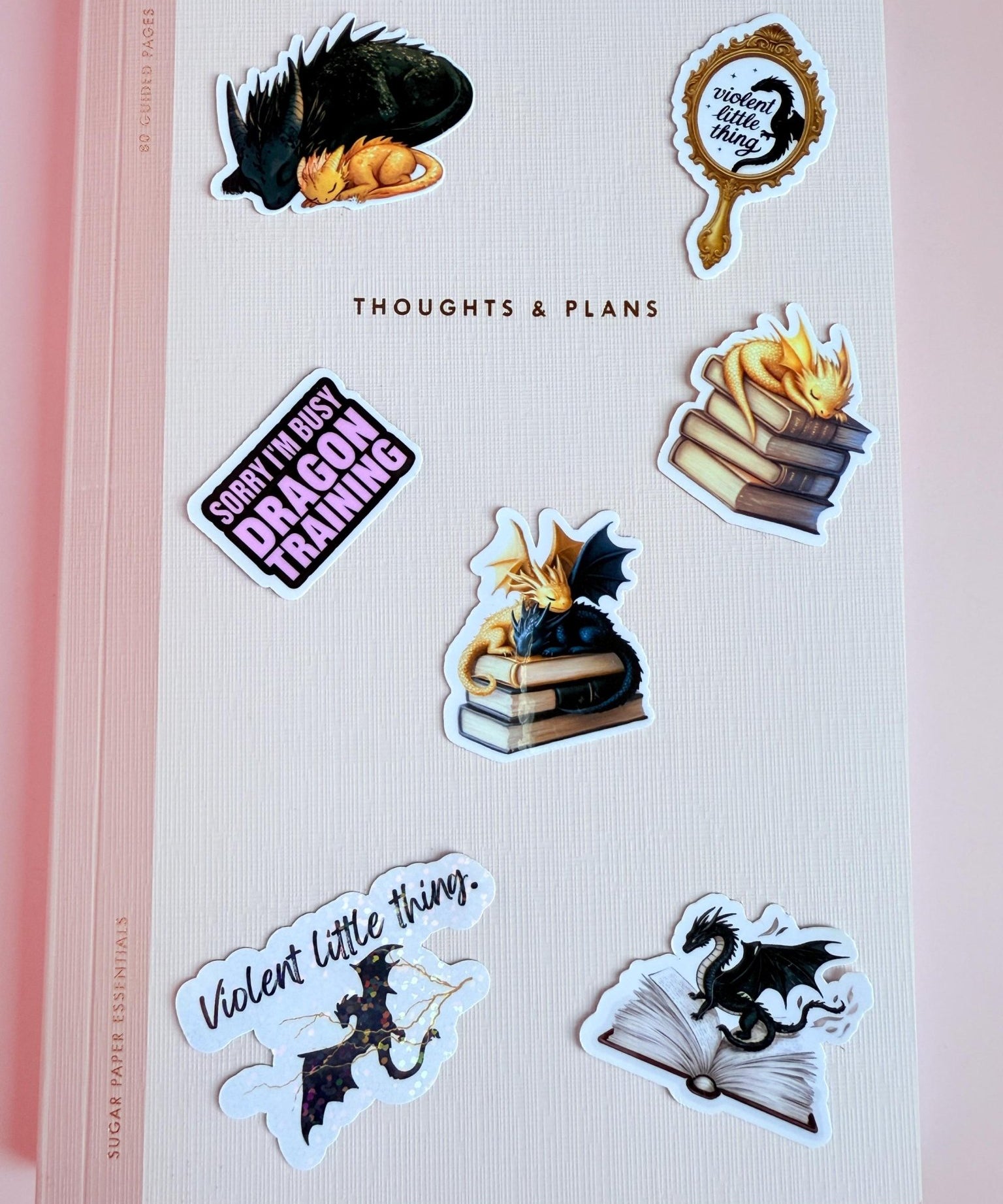 Fantasy Dragon Sticker Bundle | Romantasy Book Lover Gift Pack by The Sticker Era