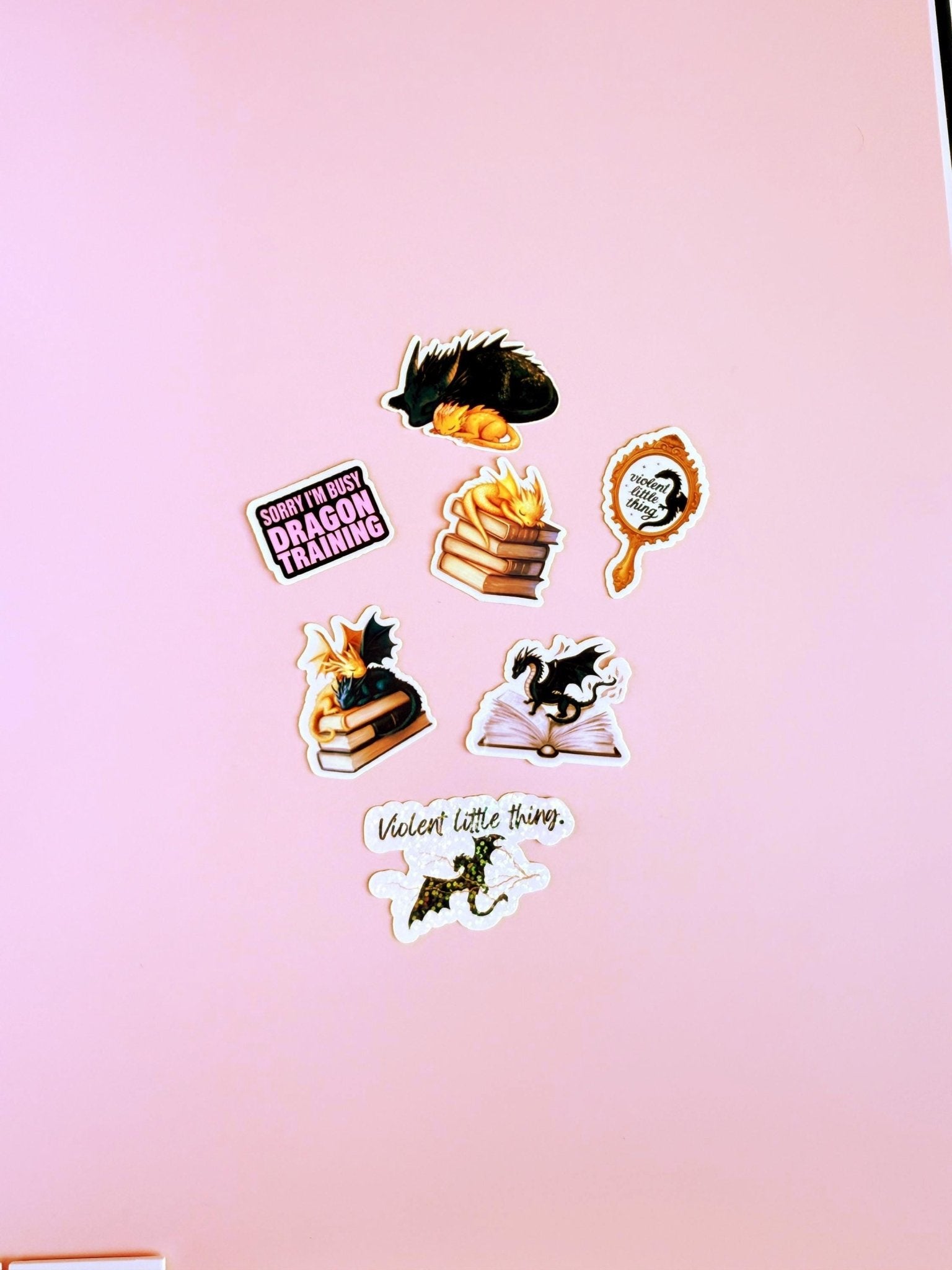 Fantasy Dragon Sticker Bundle | Romantasy Book Lover Gift Pack by The Sticker Era
