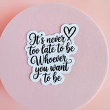 Self-Growth Motivational Sticker Set | Positive Affirmation Vinyl Decals by The Sticker Era