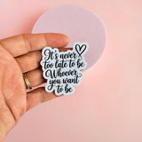 Self-Growth Motivational Sticker Set | Positive Affirmation Vinyl Decals by The Sticker Era