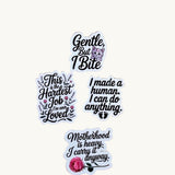 Motherhood Quote Sticker Set | Real Mom Life Vinyl Decals – Sticker Era by The Sticker Era