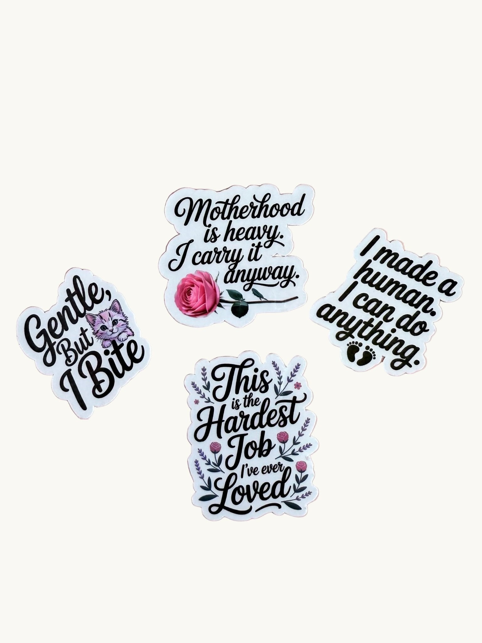 Motherhood Quote Sticker Set | Real Mom Life Vinyl Decals – Sticker Era by The Sticker Era