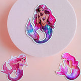 Mermaid Sticker Pack, Pink Bookish Vinyl Decals, Romantasy Reader Gift, Kindle Laptop Journal Set by The Sticker Era