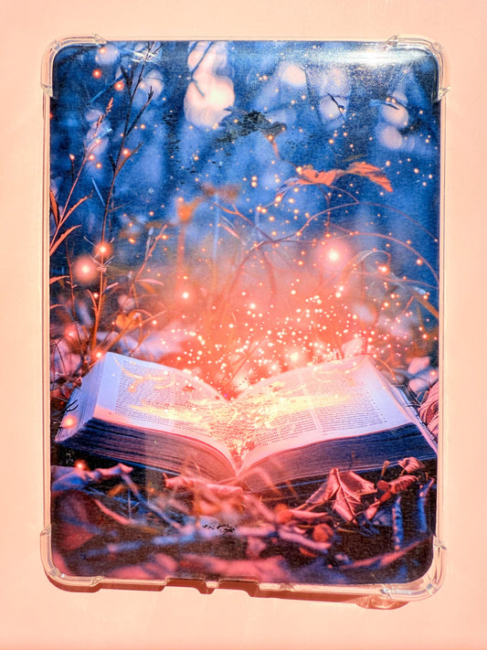 Enchanted Book Kindle Insert – Shipped Magical Forest Kindle Art, Fantasy Book Aesthetic, BookTok Reader Gift - The Sticker Era