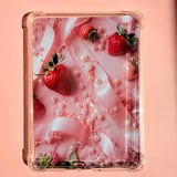 Strawberry Coquette Kindle Insert | Pink Pearl Aesthetic E-Reader Skin by The Sticker Era
