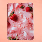 Strawberry Coquette Kindle Insert | Pink Pearl Aesthetic E-Reader Skin by The Sticker Era