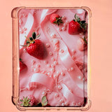 Strawberry Coquette Kindle Insert | Pink Pearl Aesthetic E-Reader Skin by The Sticker Era