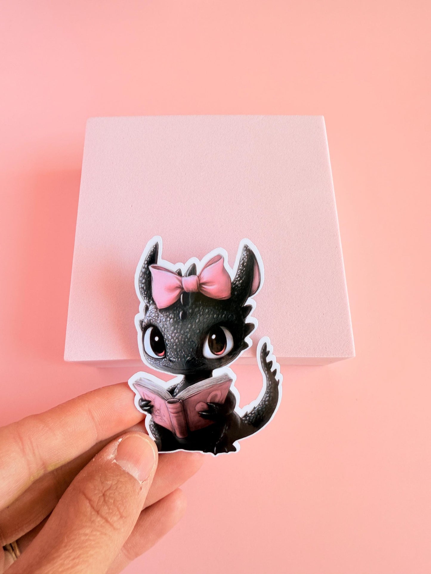 Adorable Fantasy Dragon Sticker – Cute Vinyl Decal for Book Lovers & Romantasy Fans - The Sticker Era