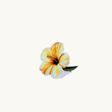 Yellow Hibiscus Sticker | Tropical Floral Vinyl Decal by The Sticker Era