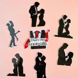 "That's My Good Girl" Dark Romance Sticker Pack | Couple Silhouette Spicy Vinyl Decals by The Sticker Era