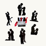 "That's My Good Girl" Dark Romance Sticker Pack | Couple Silhouette Spicy Vinyl Decals by The Sticker Era