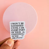 Possessive Love Quote Vinyl Sticker – Dark Romance Waterproof Decal for Kindle, Laptop & Book Lovers by The Sticker Era