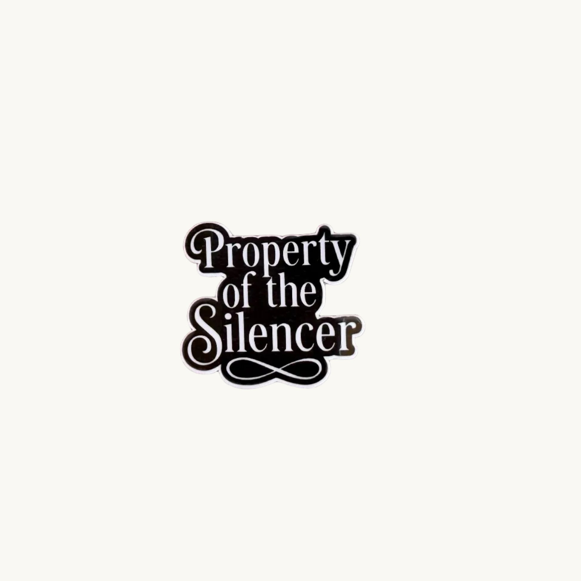 Protector Romance Sticker – Dark Vinyl Silhouette Art | Villain Era Sticker for Bookish Readers, Journals, Tumblers, Kindles - The Sticker Era