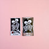 Till Death Tarot Sticker Set | Gothic Skeleton Couple Dark Romance Vinyl Decals by The Sticker Era