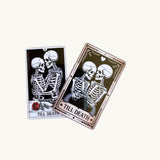 Till Death Tarot Sticker Set | Gothic Skeleton Couple Dark Romance Vinyl Decals by The Sticker Era