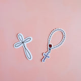 Cross & Rosary Sticker Set | Faith-Based Christian Vinyl Decals by The Sticker Era