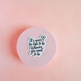 Self-Growth Motivational Sticker Set | Positive Affirmation Vinyl Decals by The Sticker Era