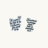 Self-Growth Motivational Sticker Set | Positive Affirmation Vinyl Decals by The Sticker Era