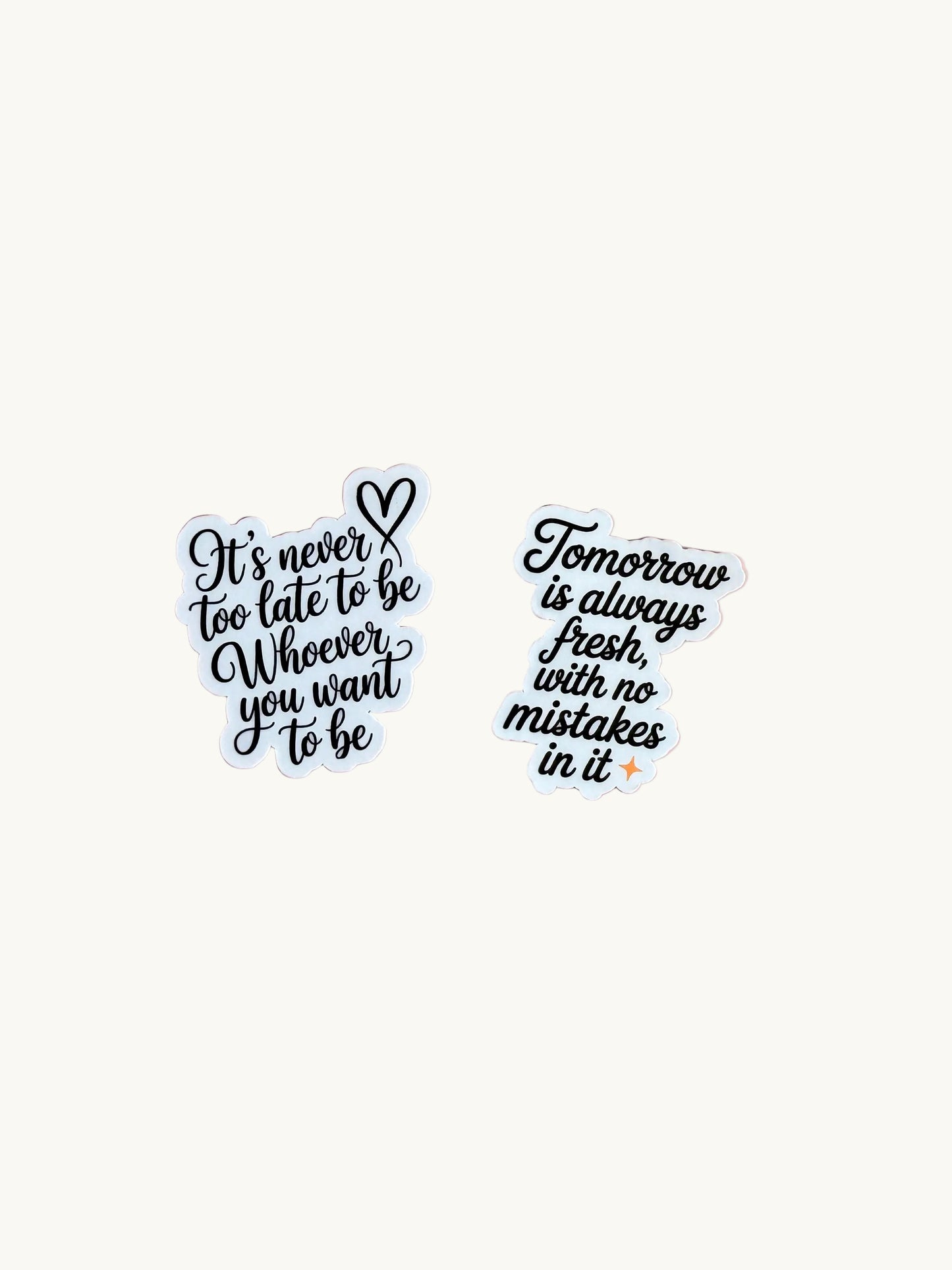 Motivational Quote Sticker Set – Self-Growth Waterproof Vinyl Stickers for Journals, Mental Health, and Positive Affirmations| Gifts for her - The Sticker Era