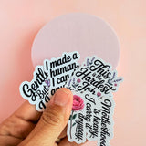 Motherhood Quote Sticker Set | Real Mom Life Vinyl Decals – Sticker Era by The Sticker Era