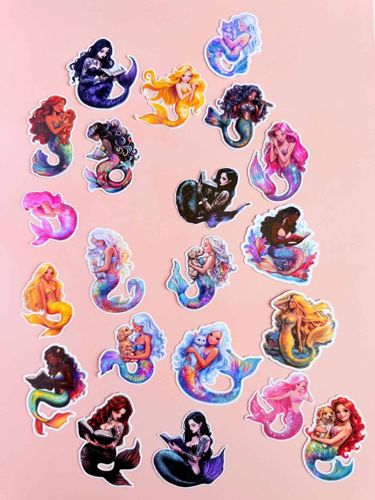 Ultimate Mermaid Sticker set – 20 – Bookish Fantasy Vinyl Decals Inspired by Romance, Royals & Magic - The Sticker Era