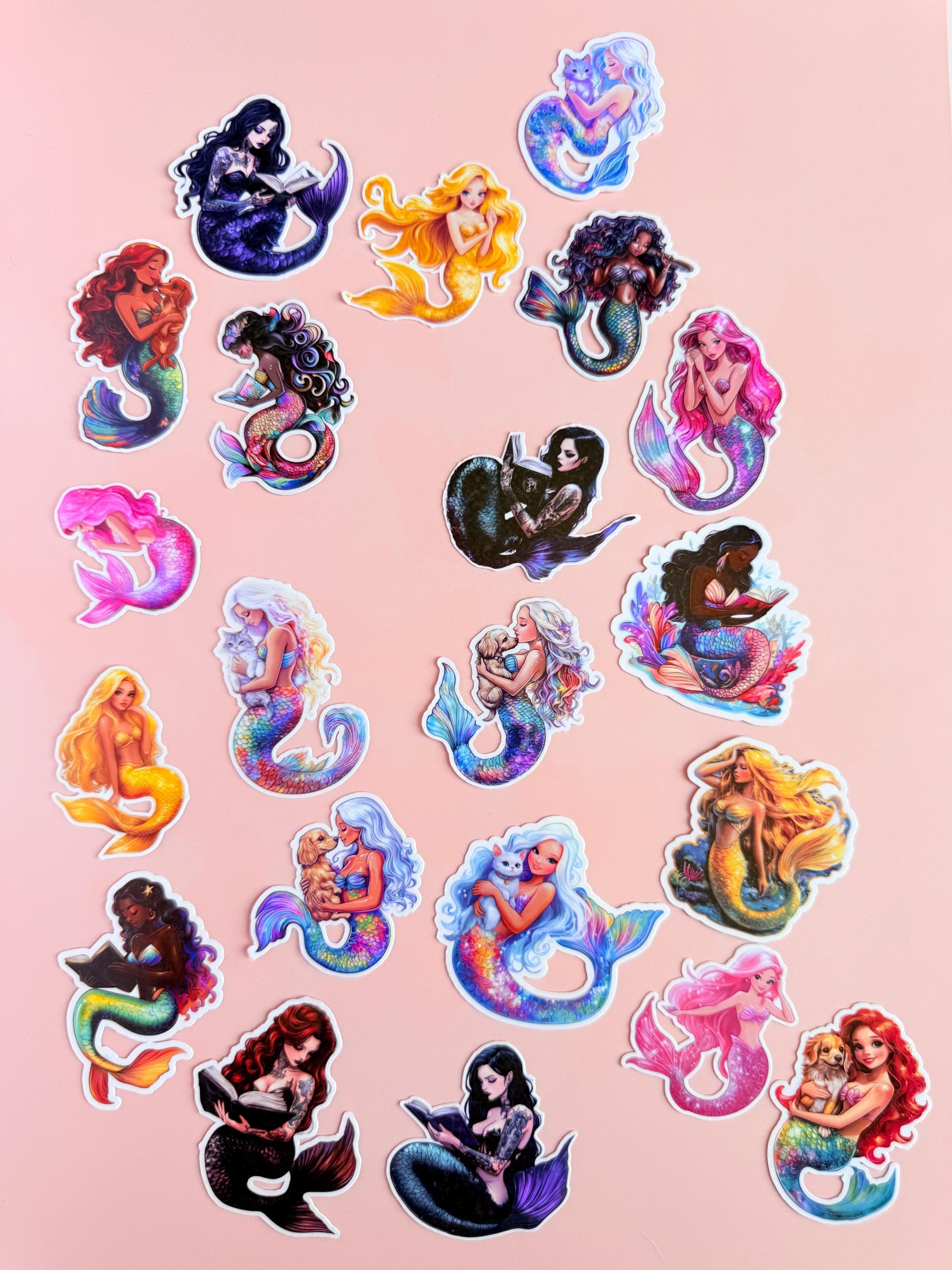 Ultimate Mermaid Sticker set – 20 – Bookish Fantasy Vinyl Decals Inspired by Romance, Royals & Magic - The Sticker Era