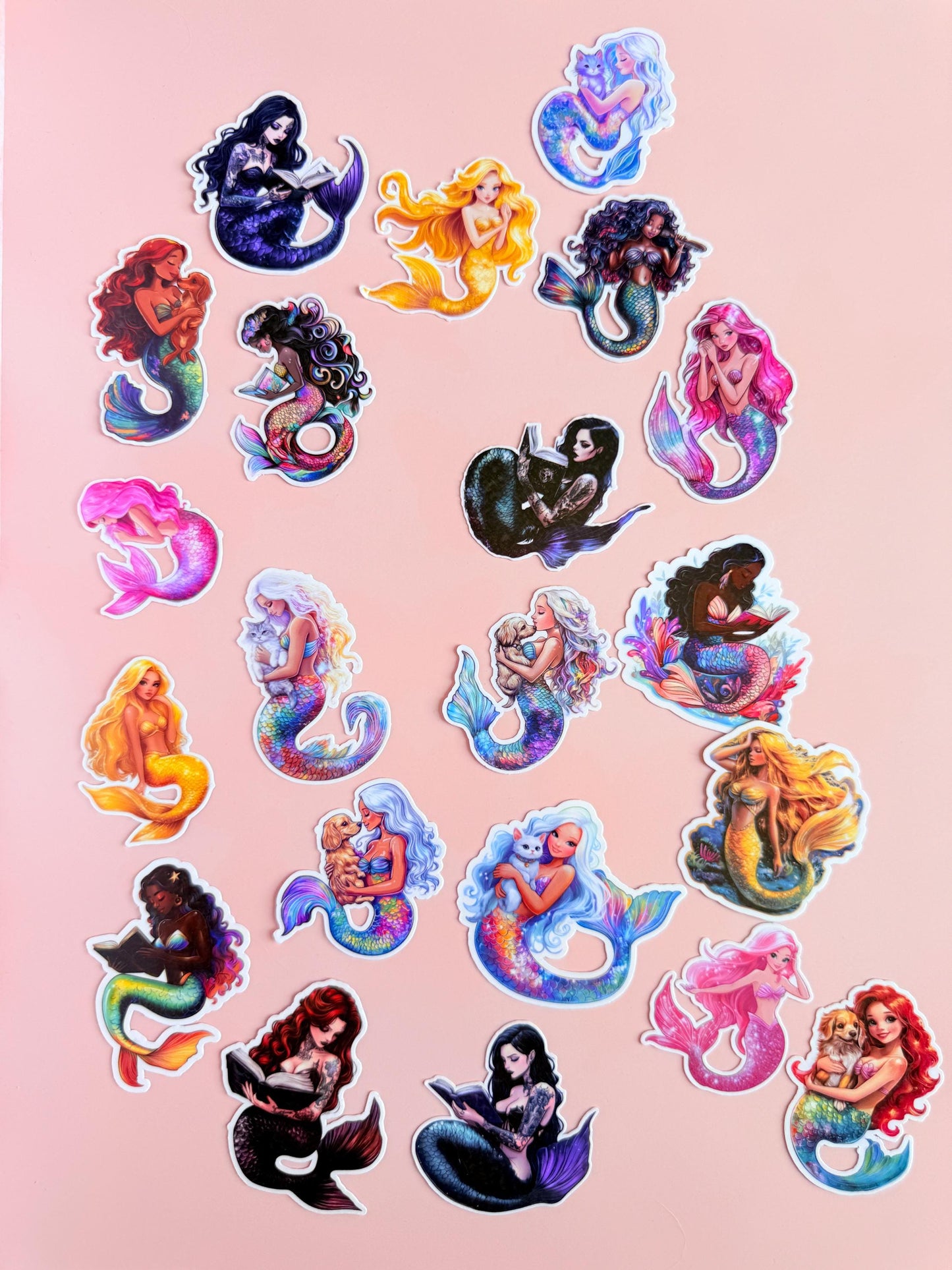 Ultimate Mermaid Sticker set – 20 – Bookish Fantasy Vinyl Decals Inspired by Romance, Royals & Magic - The Sticker Era