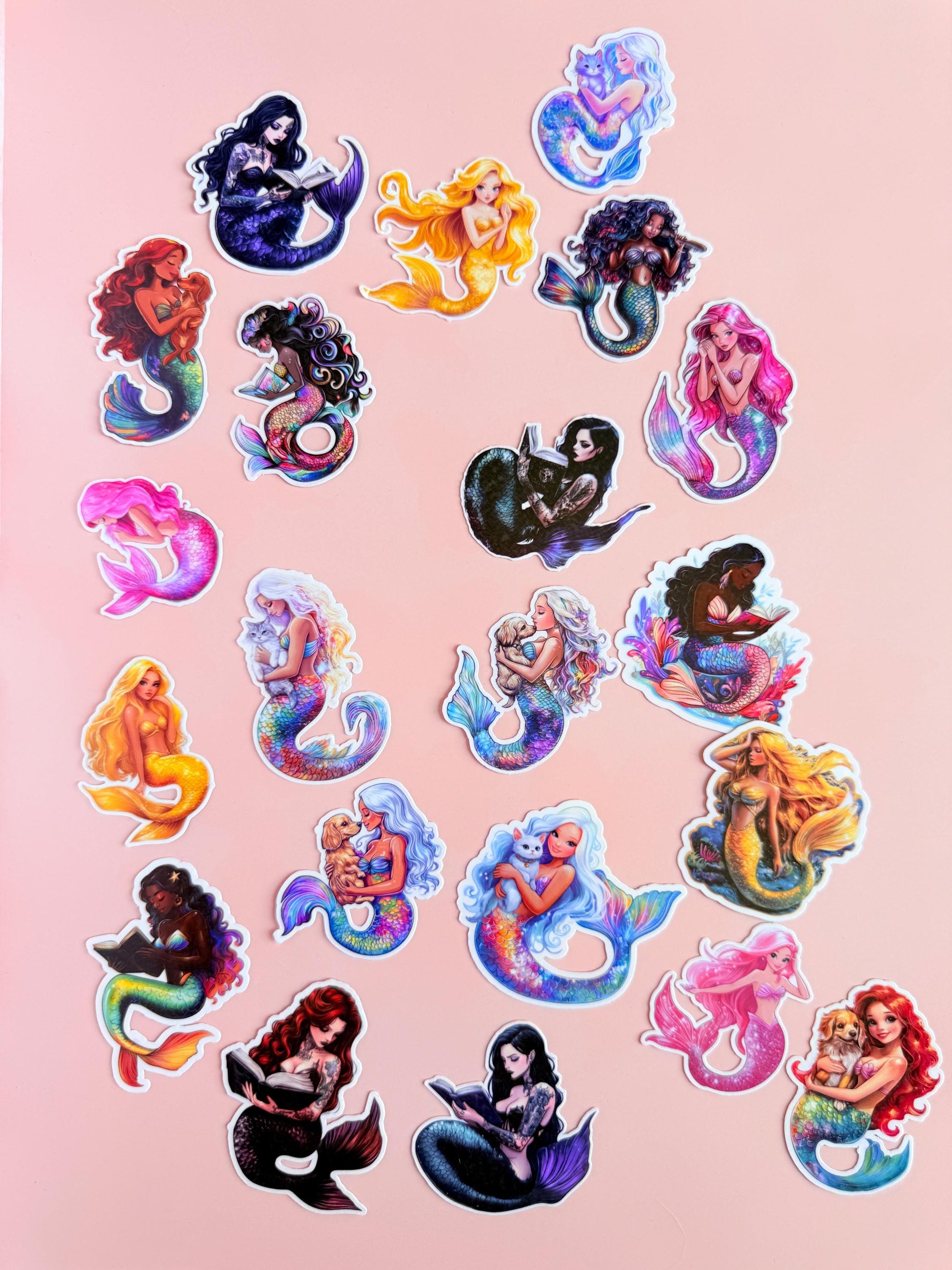 Ultimate Mermaid Sticker set – 20 – Bookish Fantasy Vinyl Decals Inspired by Romance, Royals & Magic - The Sticker Era