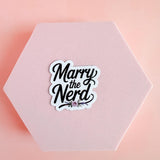 "Marry the Nerd" Sticker | Bookish Romance Vinyl Decal by The Sticker Era