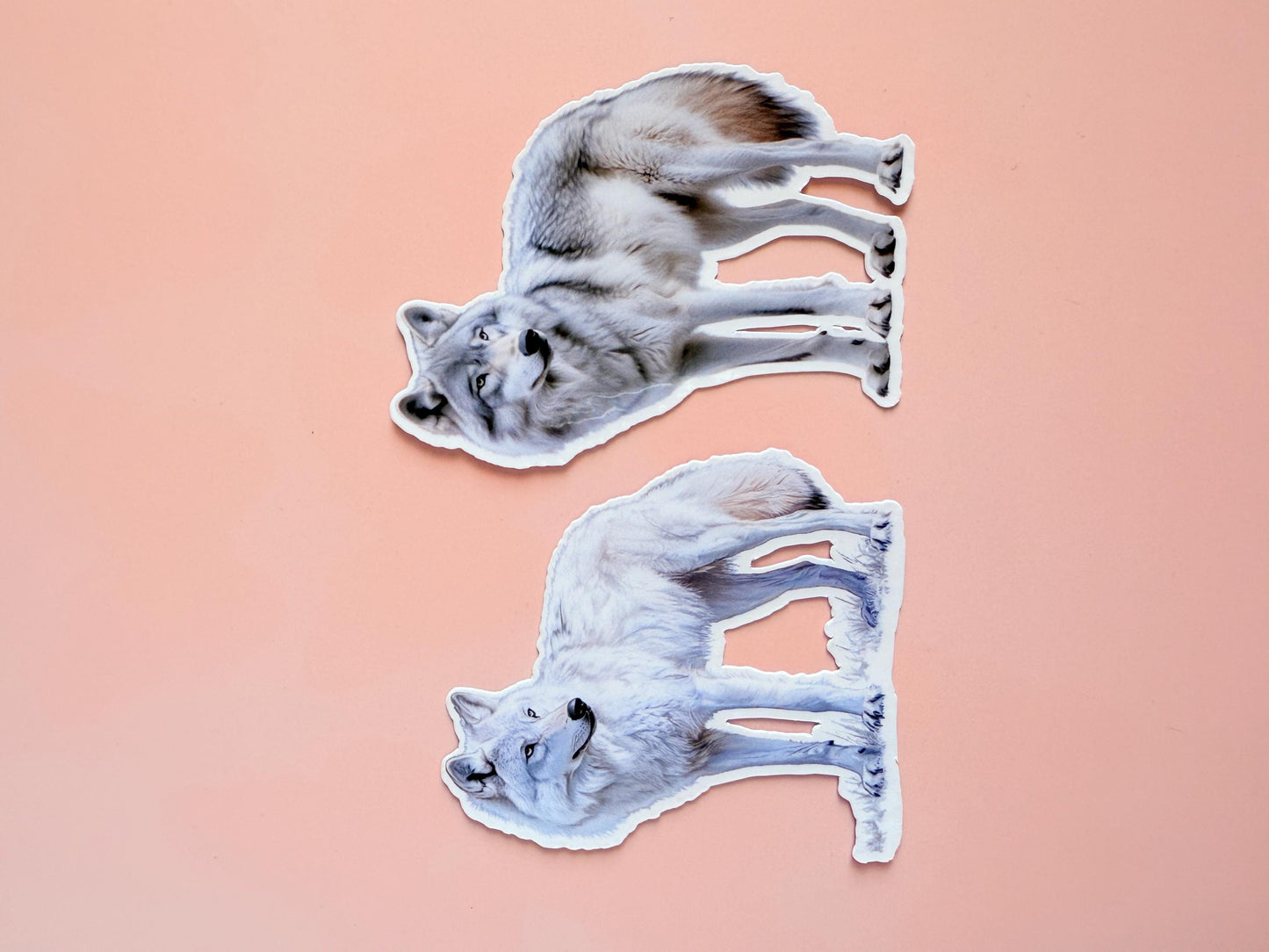 Wolf Stickers Pack – Realistic Wolf Art Vinyl Stickers for Water Bottles, Journals, Scrapbooks, Gifts, Laptop & Bookish Decor - The Sticker Era