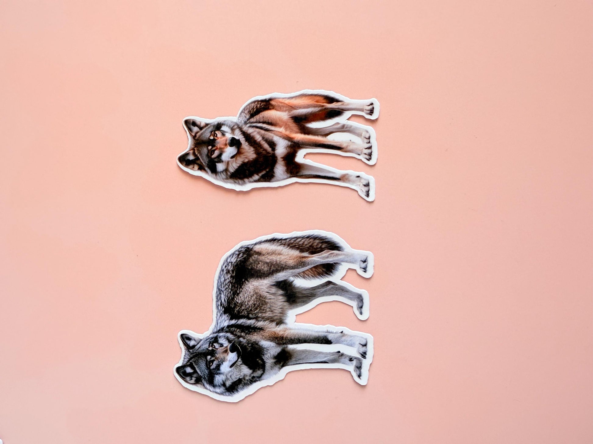 Wolf Stickers Pack – Realistic Wolf Art Vinyl Stickers for Water Bottles, Journals, Scrapbooks, Gifts, Laptop & Bookish Decor - The Sticker Era