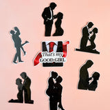 "That's My Good Girl" Dark Romance Sticker Pack | Couple Silhouette Spicy Vinyl Decals by The Sticker Era