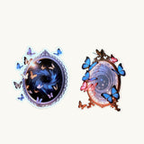 Magic Mirror Sticker | Butterfly Portal Fantasy Art Vinyl Decal by The Sticker Era