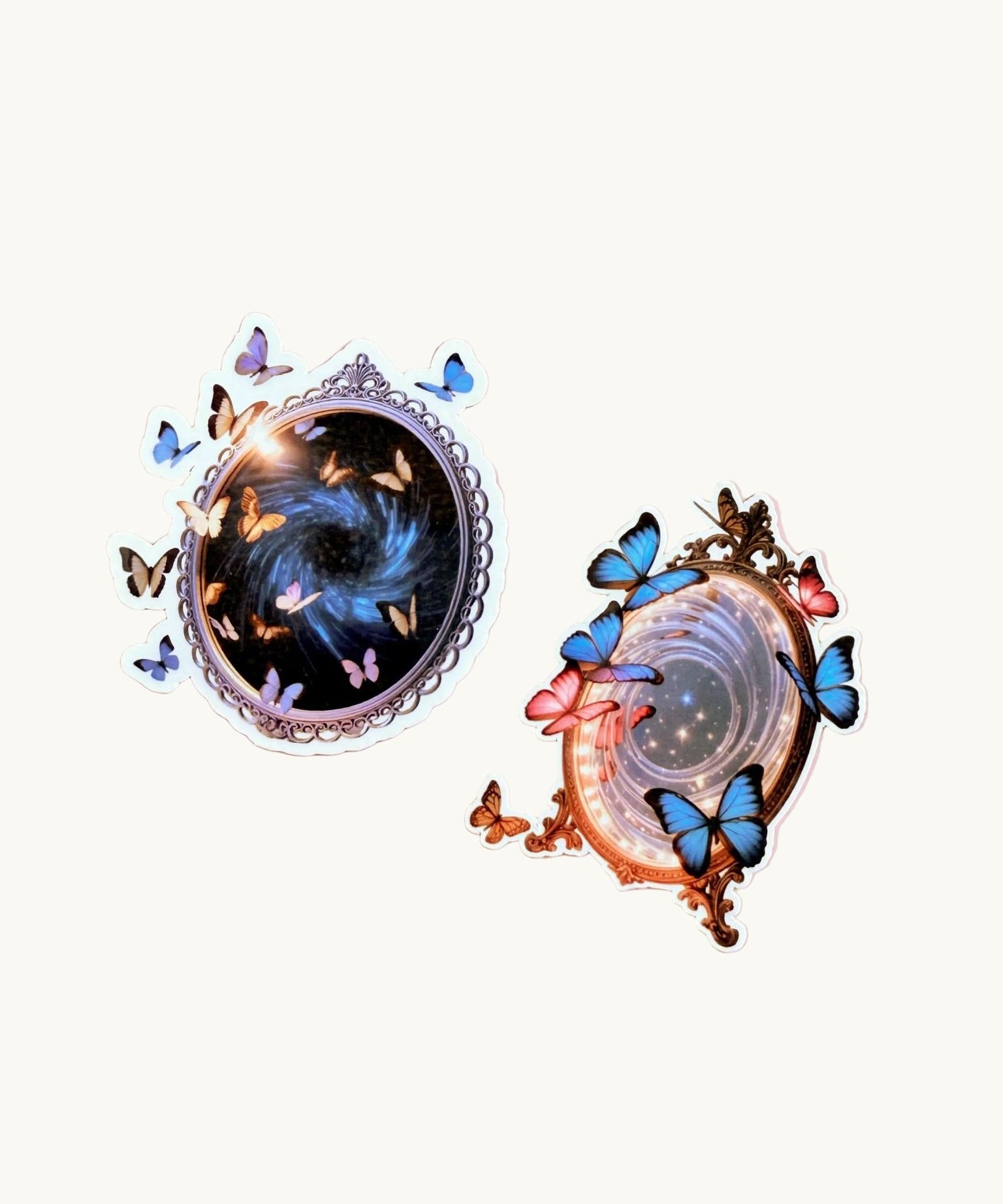 Magic Mirror Sticker | Butterfly Portal Fantasy Art Vinyl Decal by The Sticker Era