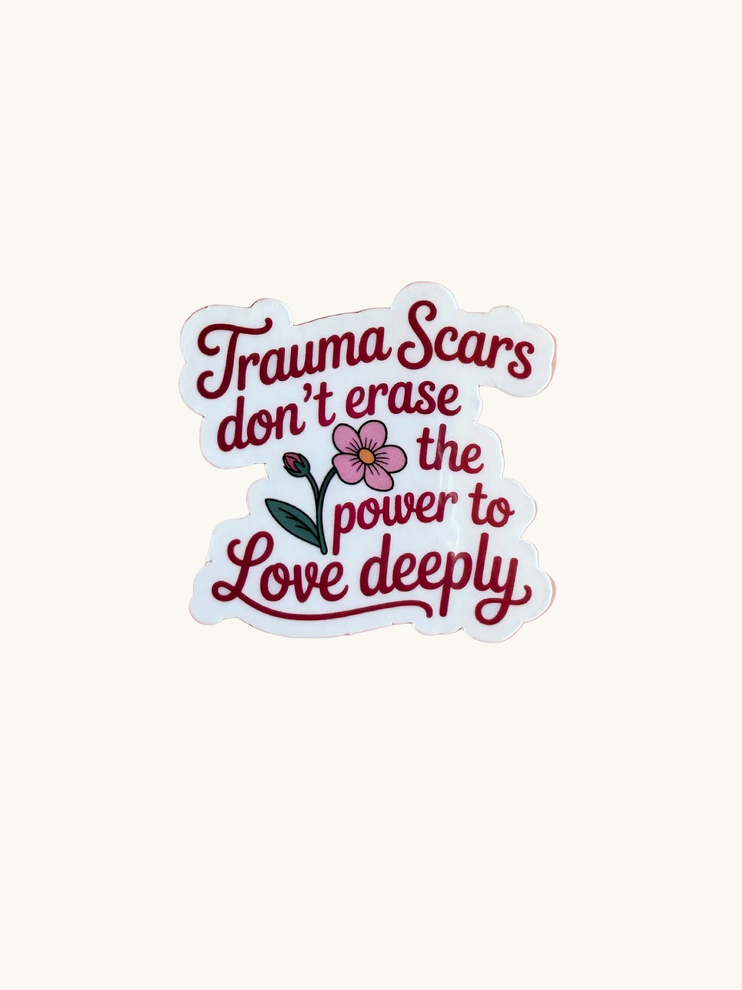 Mental health sticker focusing on the healing process. Premium, durable vinyl decal that serves as a visual affirmation of growth and resilience.