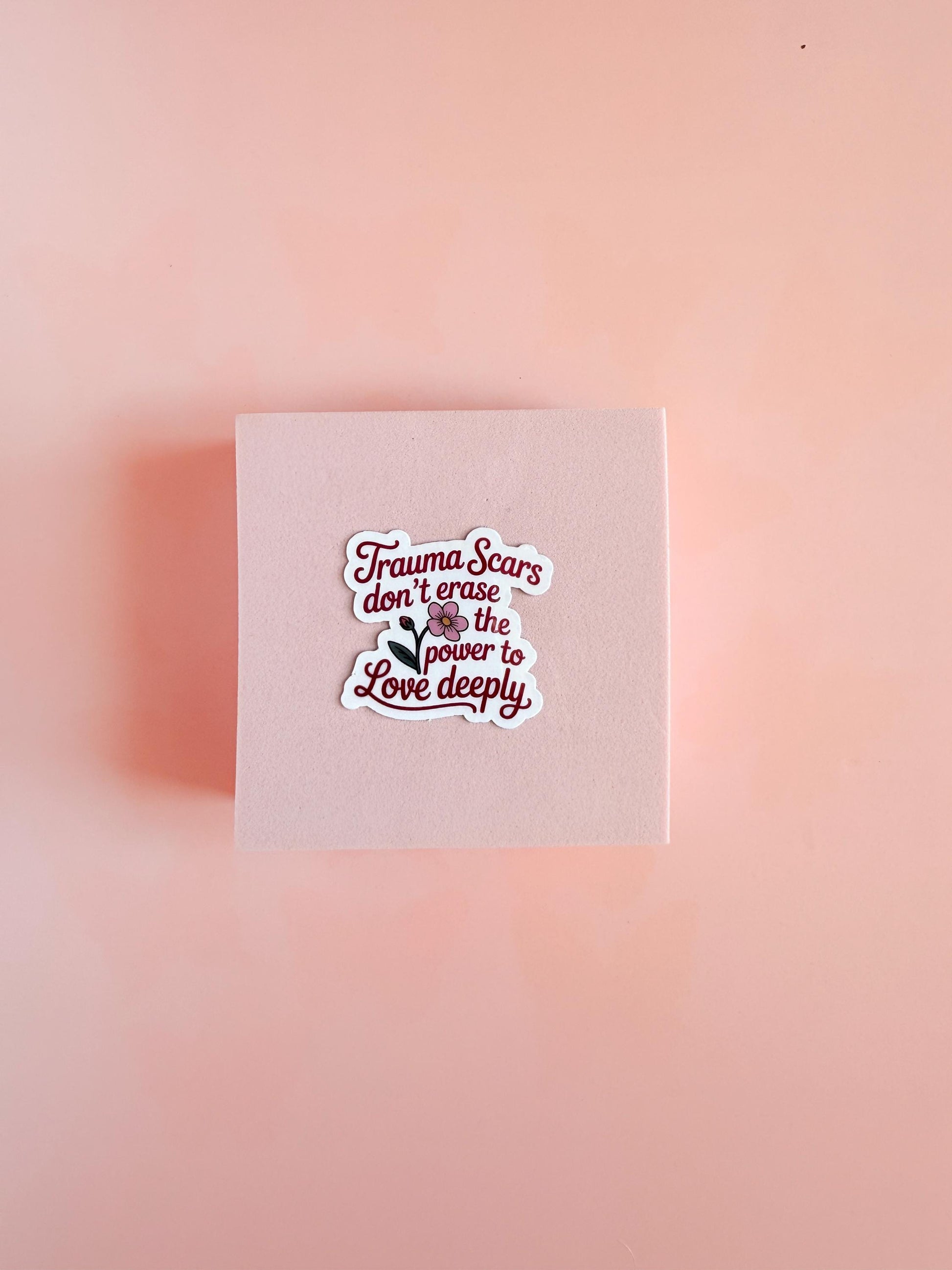 Inspirational 'Healing Journey' text decal. Scratch-resistant and dishwasher-safe sticker from The Sticker Era, perfect for those navigating their own path to wellness.