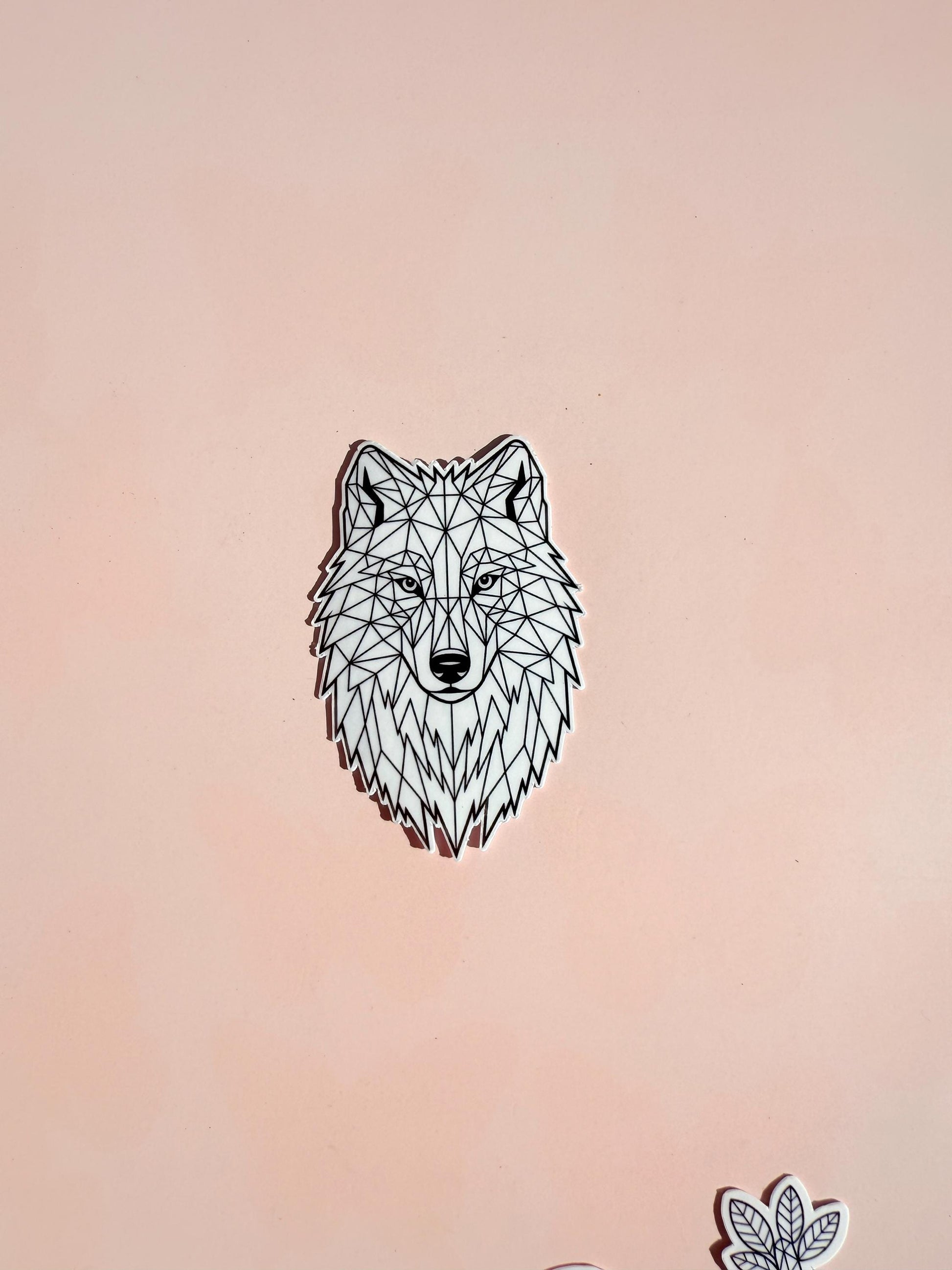 Geometric Wolf Vinyl Sticker - 2.75" Low Poly Wolf Decal - Minimalist Animal Art - Laptop Water Bottle Journal Aesthetic Sticker -Wolf Gift - The Sticker Era